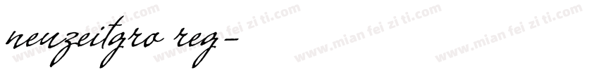 neuzeitgro reg字体转换